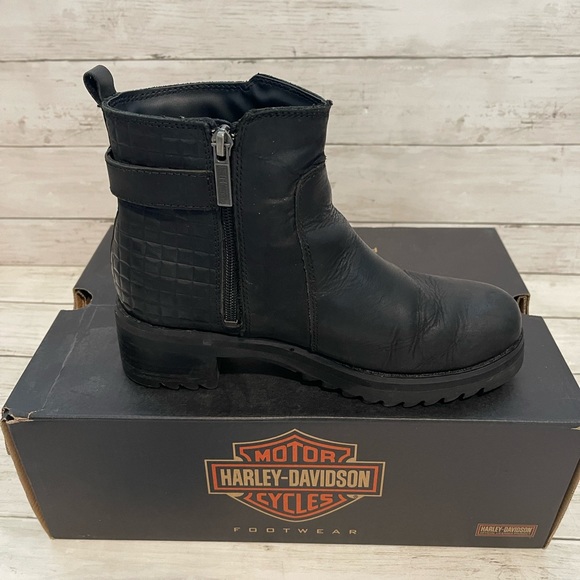 Harley Davidson Kelso Moto Boots Ripple Sole - Used - Picture 5 of 9